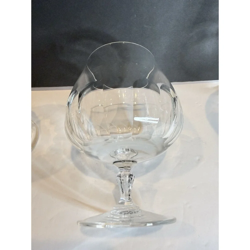 3 Mikasa ASHLEY Lead Crystal  TS107 Brandy Glass Goblets, excellent condition